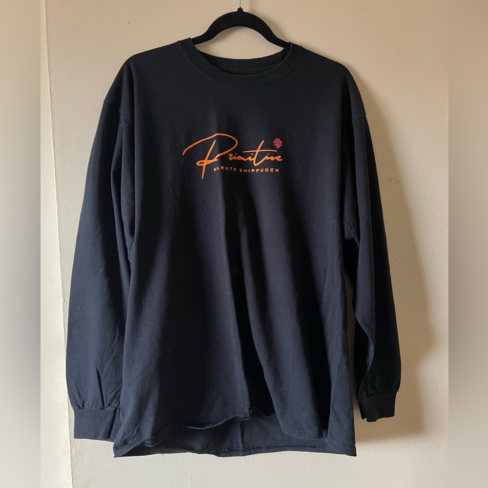 Primitive x Naruto shippuden long sleeve shirt size L black